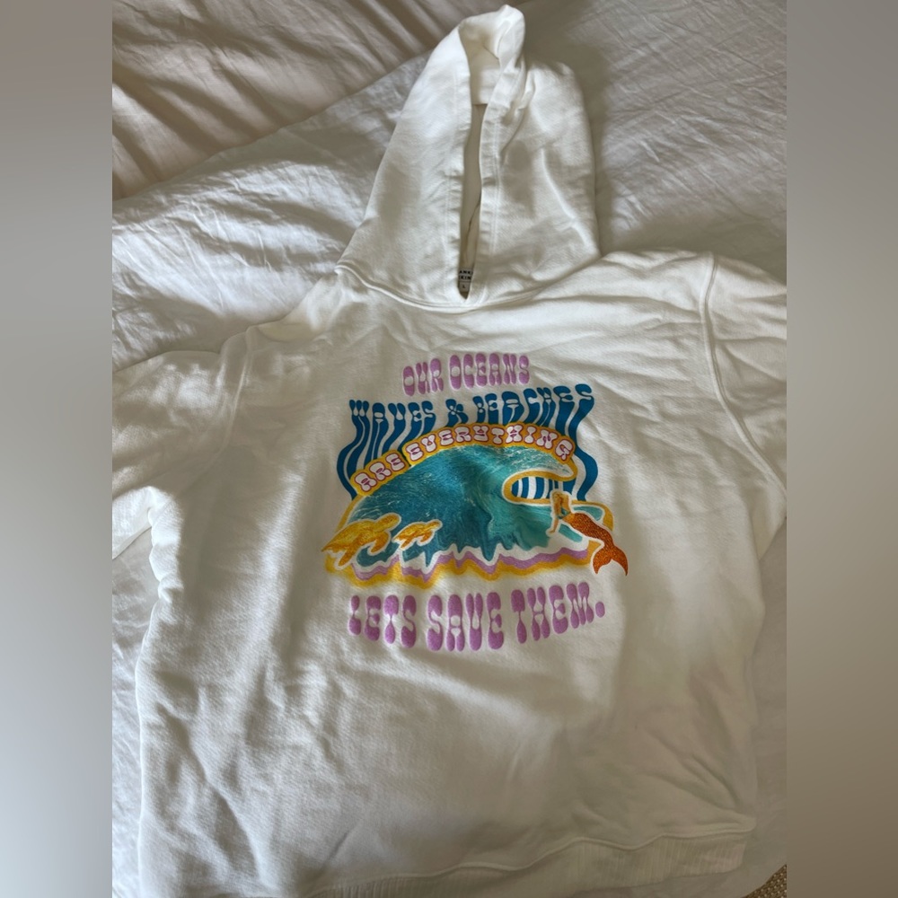 Frankies Bikinis Ocean White Sweatshirt